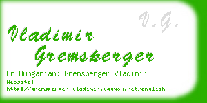 vladimir gremsperger business card
